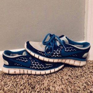 Worn Blue Nikes